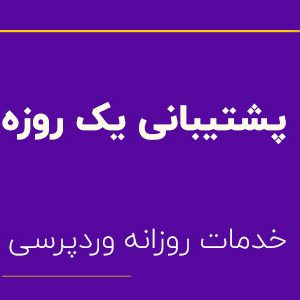 پشتیبانی یک روزه وردپرس وبسایت فارسینو